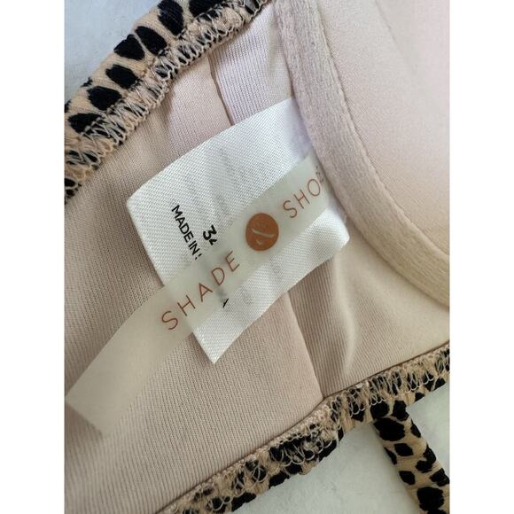 Leopard Print Women’s Swimsuit Bra Size 34B Shade & Shore Underwire Adju… - Picture 7 of 12